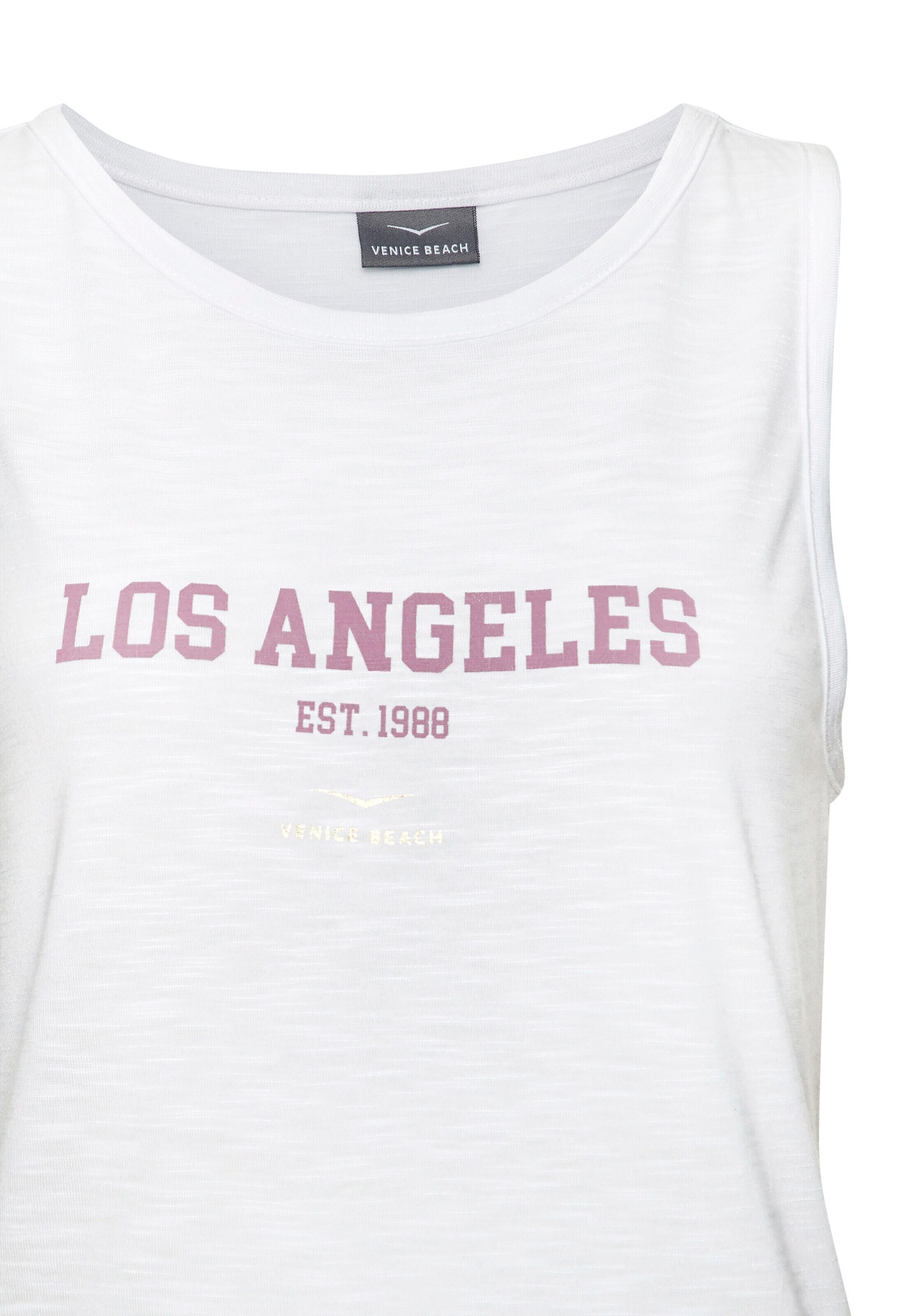 Haut VENICE BEACH en blanc