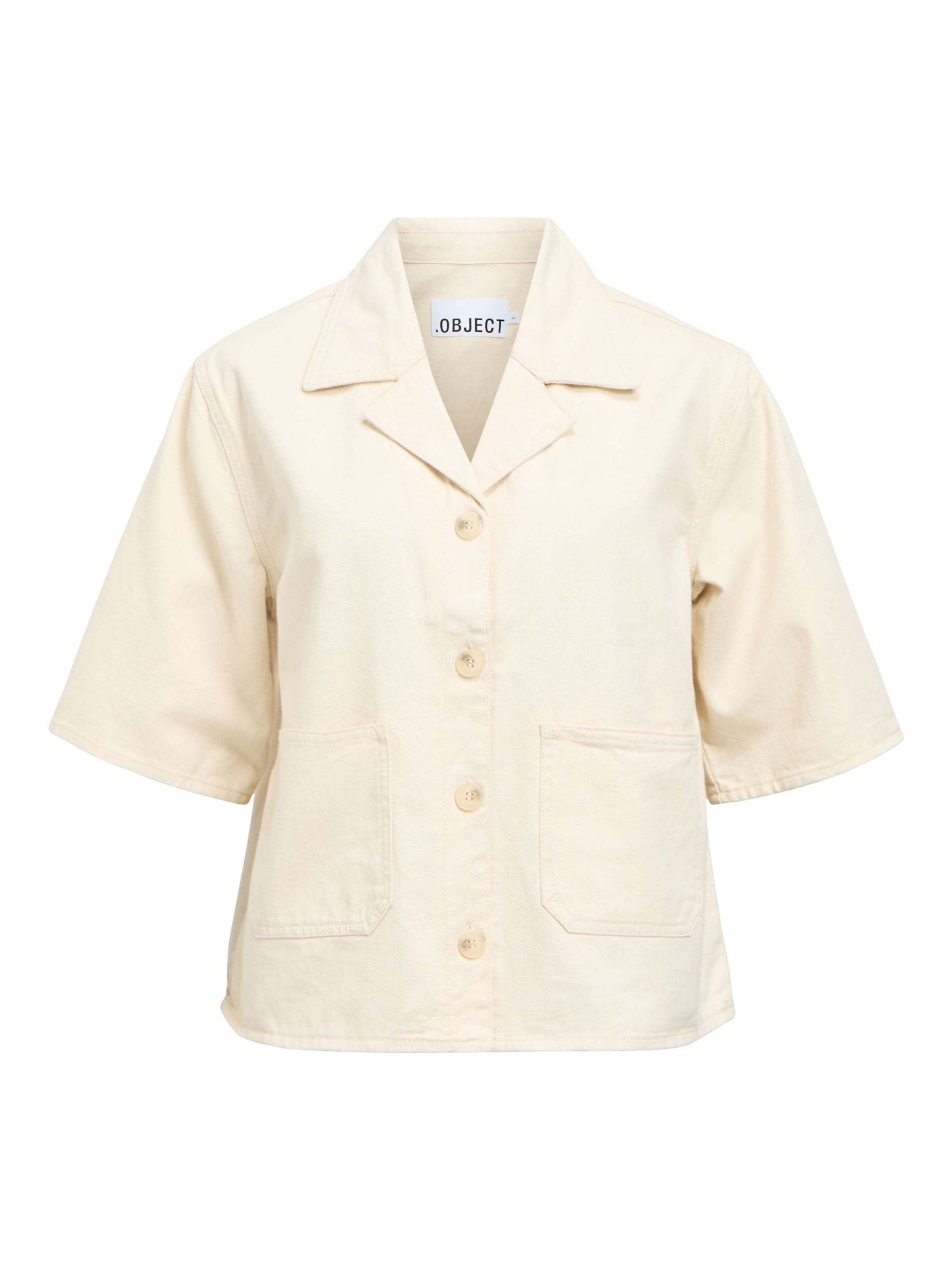 OBJECT Blouse in Beige: voorkant