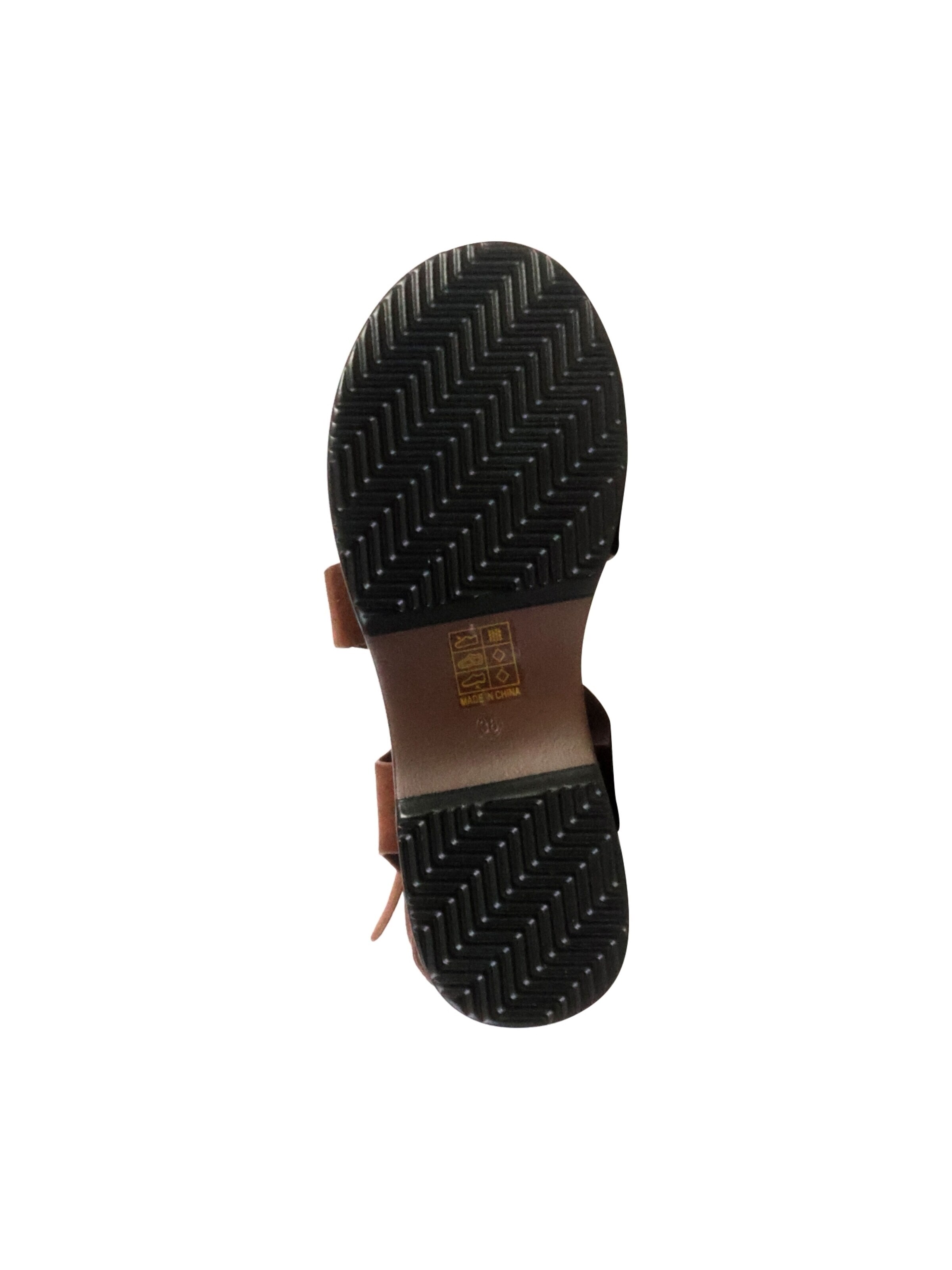 Sandales 'Joalice Sandalen mit Keilabsatz zum Hineinschlüpfen' Super Mode en marron