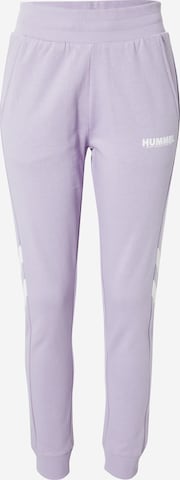 Hummel Sports trousers in Purple: front