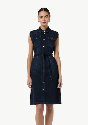 COMMA Shirt Dress in Blue: front