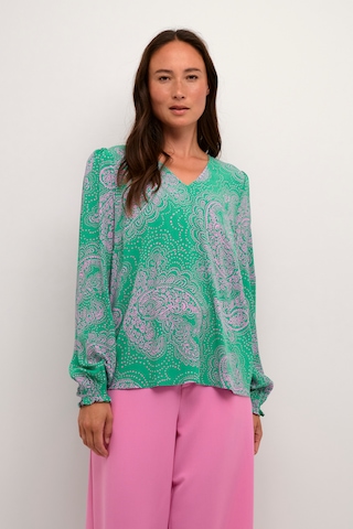 CULTURE Blouse 'Polly' in Groen: voorkant