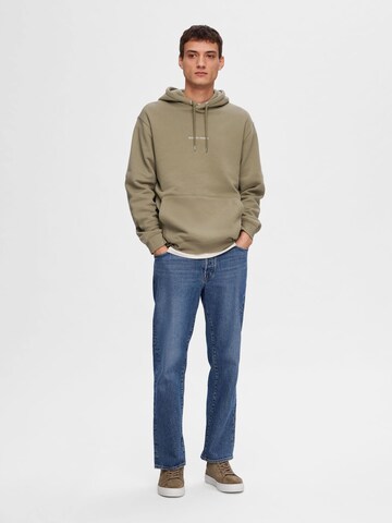 SELECTED HOMME Sweatshirt 'HANKIE' i grön