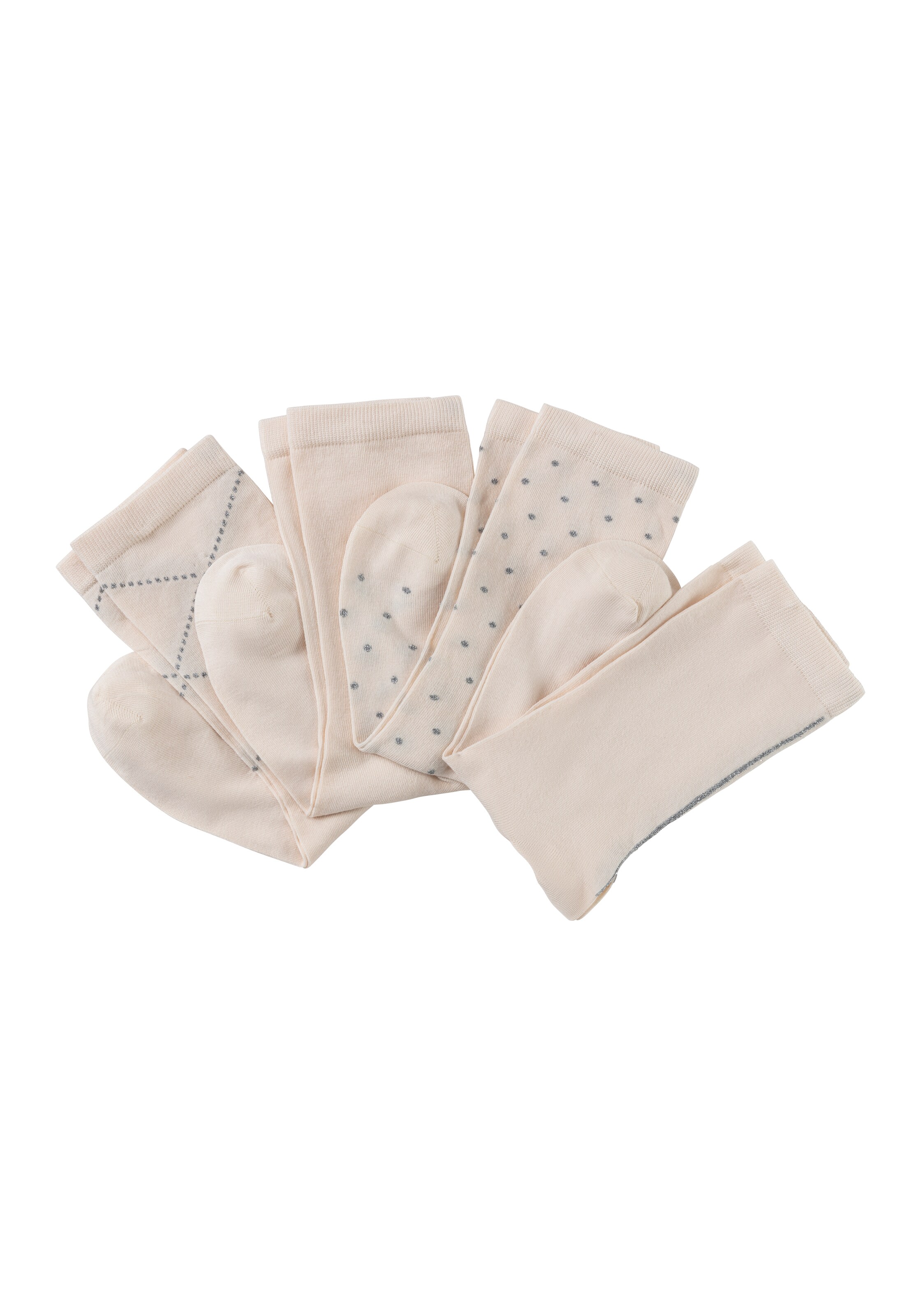 BOSS Socks in Beige: front