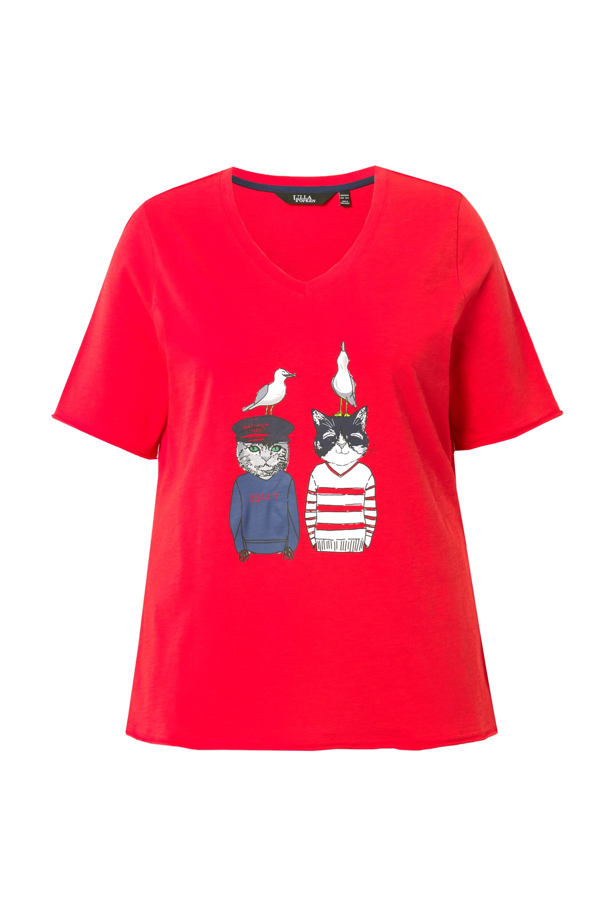 Ulla Popken Shirt in Red: front