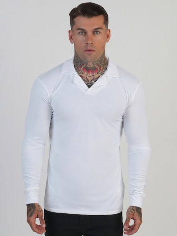 SikSilk Shirt in Wit: voorkant