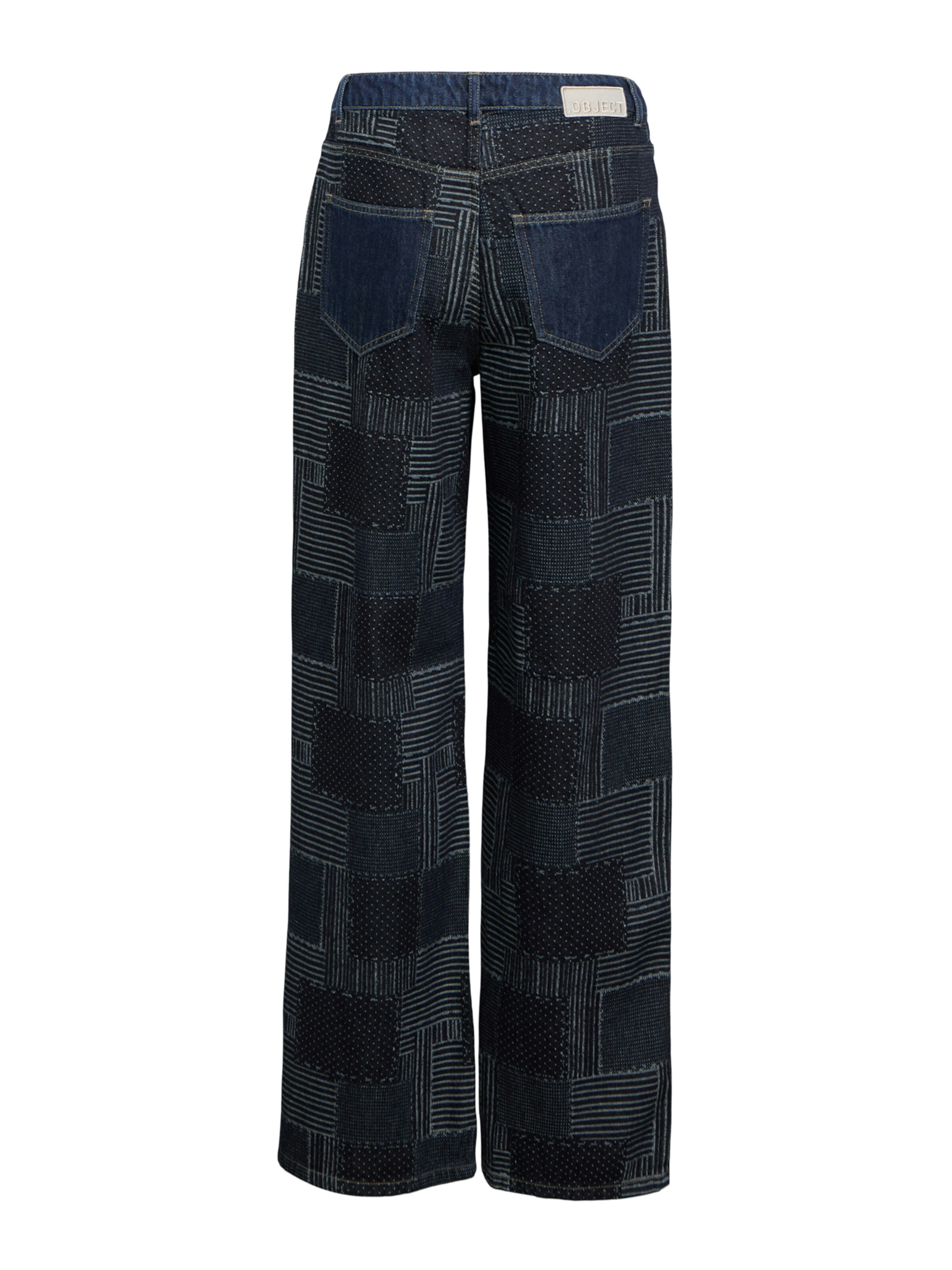OBJECT Wide leg Jeans 'Moji' in Blue