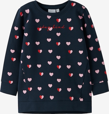 NAME IT Sweatshirt 'NMFLIA' in Blauw: voorkant