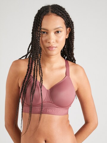 Soutien-gorge de sport 'The All Star Level 2' Hunkemöller en rose : devant