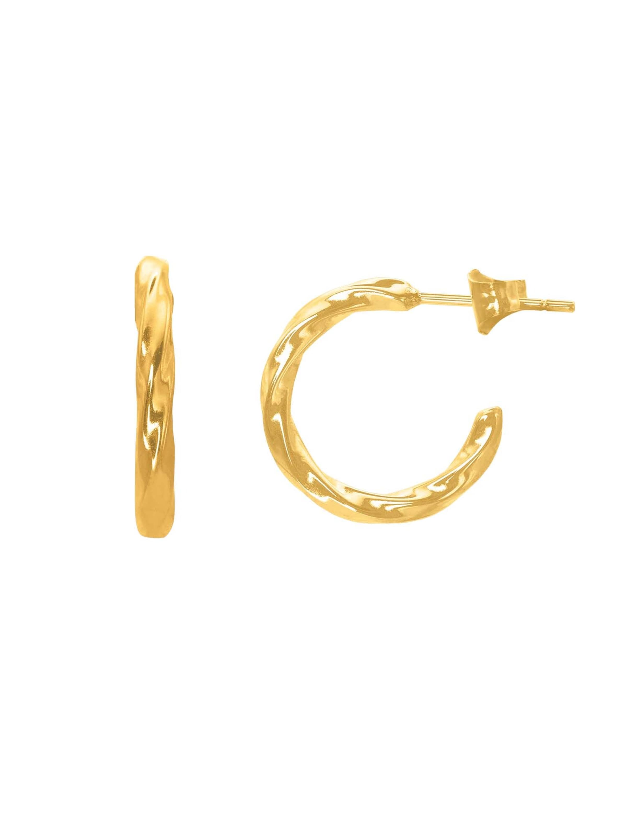 Heideman Oorbellen 'Fides' in Goud: voorkant