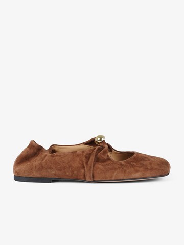 GISEL MOIRE Ballerinas in Beige: Vorderseite