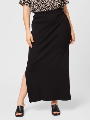 Noisy May Curve Skirt 'MAYA' in Black: front