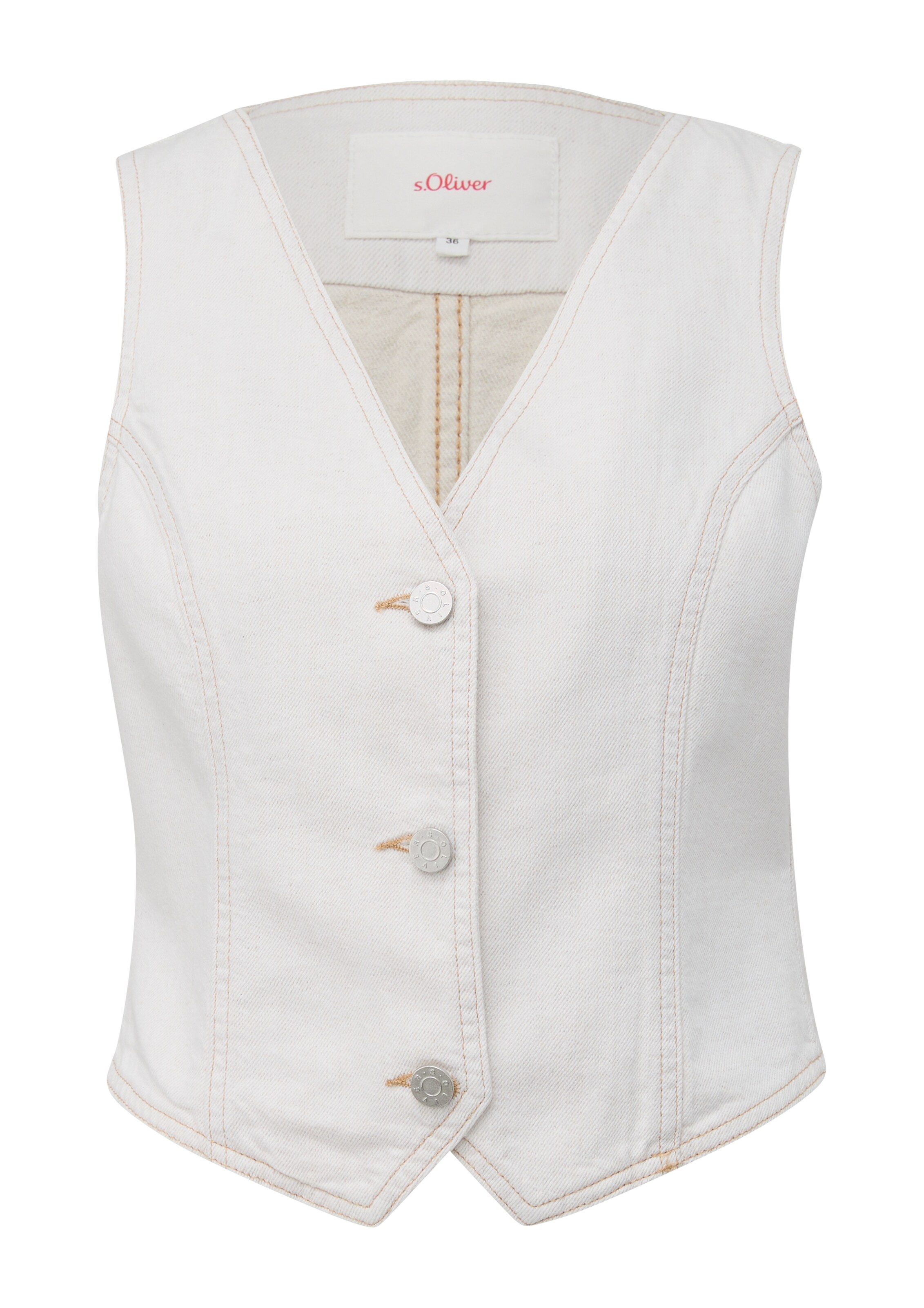 s.Oliver Vest in Beige: front