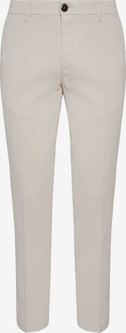 Coupe slim Pantalon Boggi Milano en beige : devant