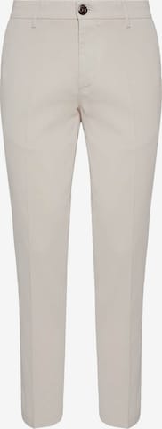 Coupe slim Pantalon Boggi Milano en beige : devant