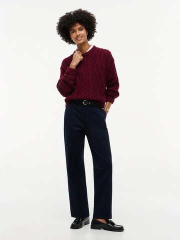 TOMMY HILFIGER Pullover in Rot