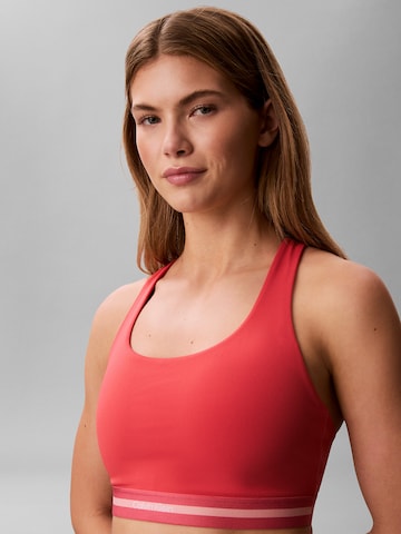 Calvin Klein Sport Bustier Sport-BH in Pink: Vorderseite