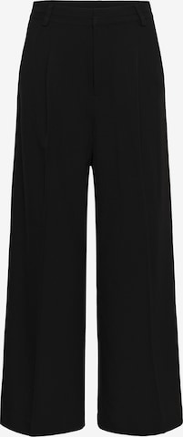 Wide Leg Pantalon à pince 'KALima' Kaffe en noir : devant
