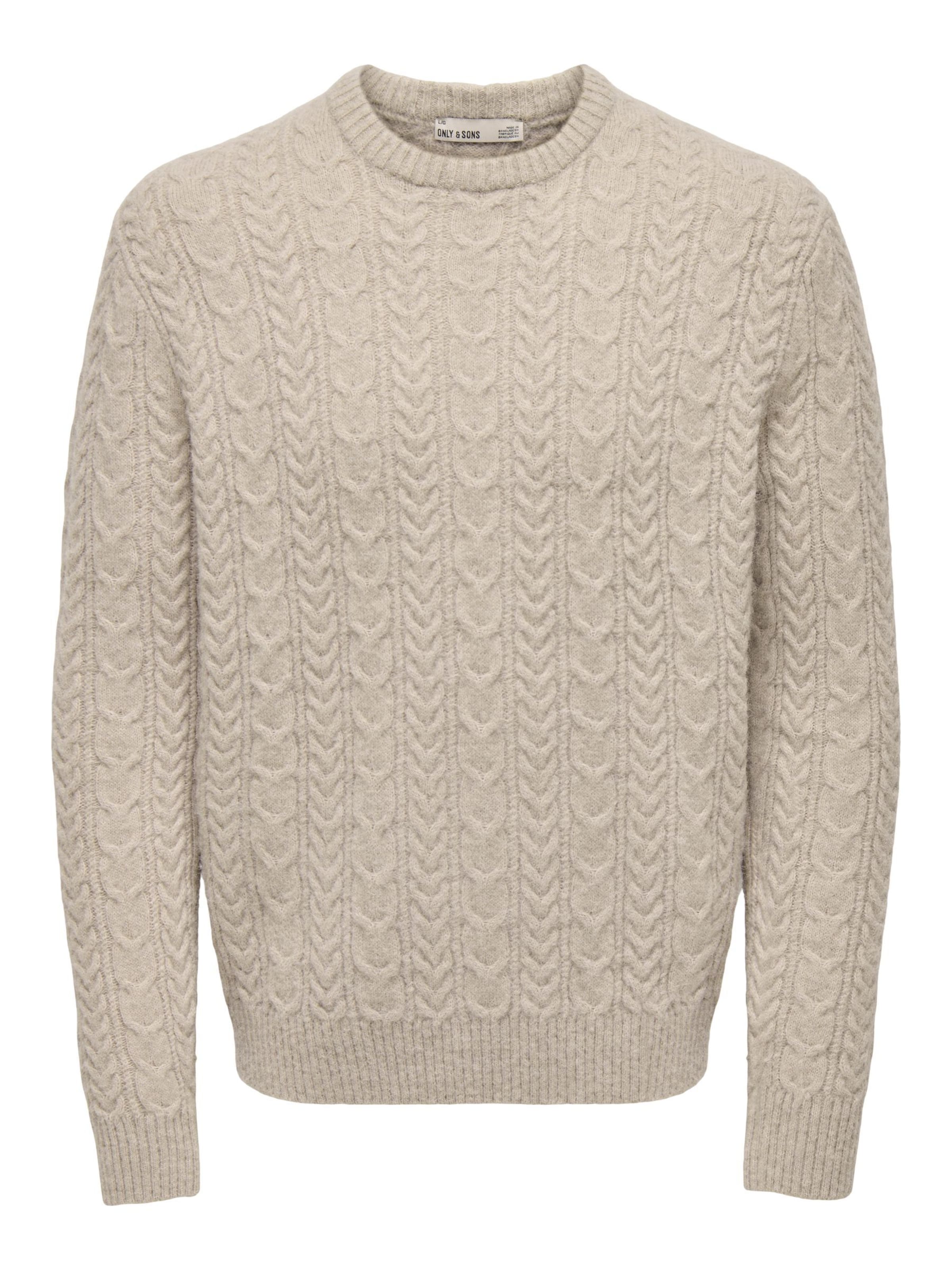 Only & Sons Sweater 'ONSBoris' in Grey: front