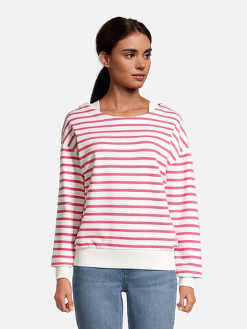 salzhaut Sweatshirt 'Laff' in Pink: front