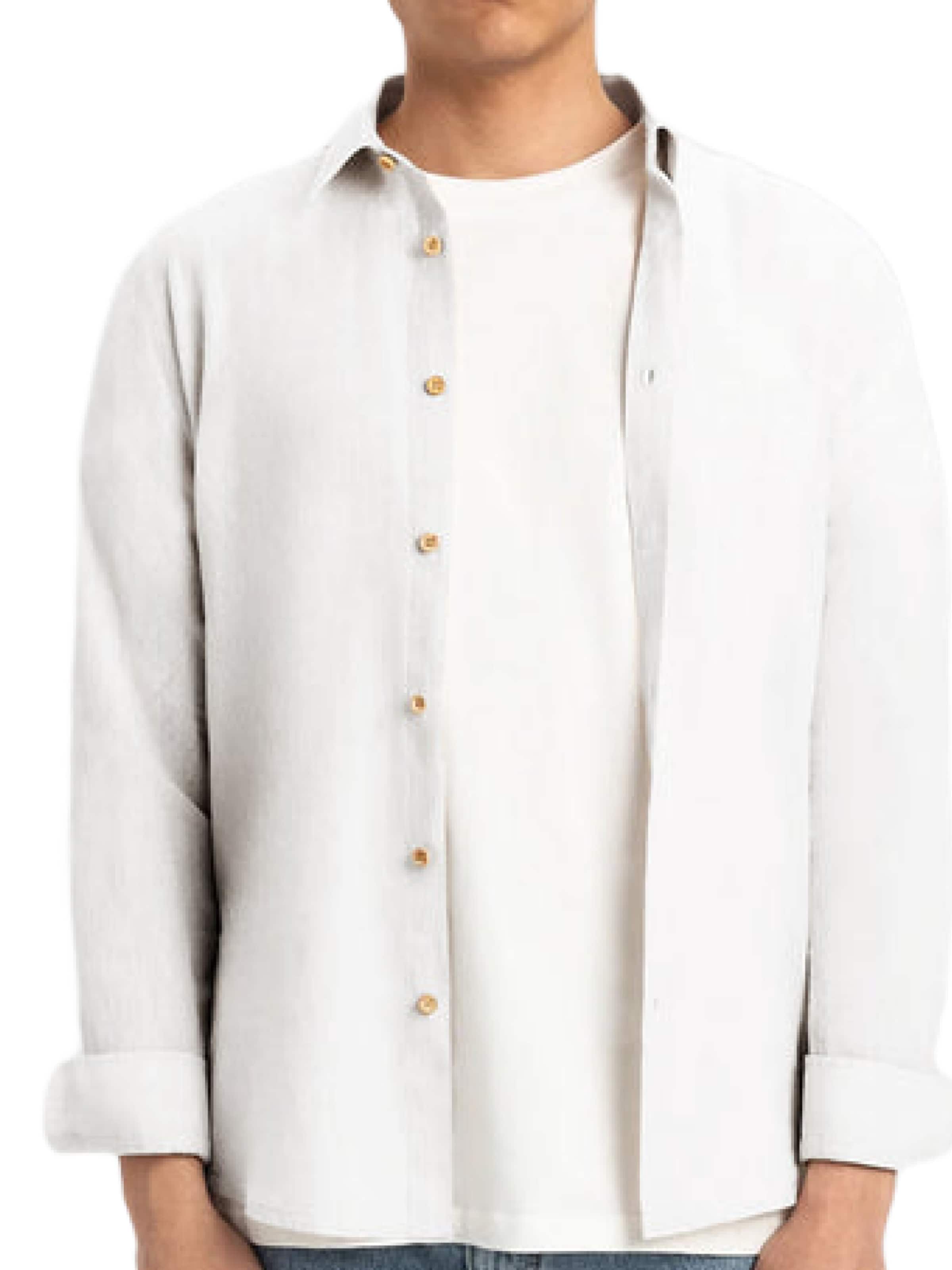 UNIQVIBE Regular fit Overhemd in Wit