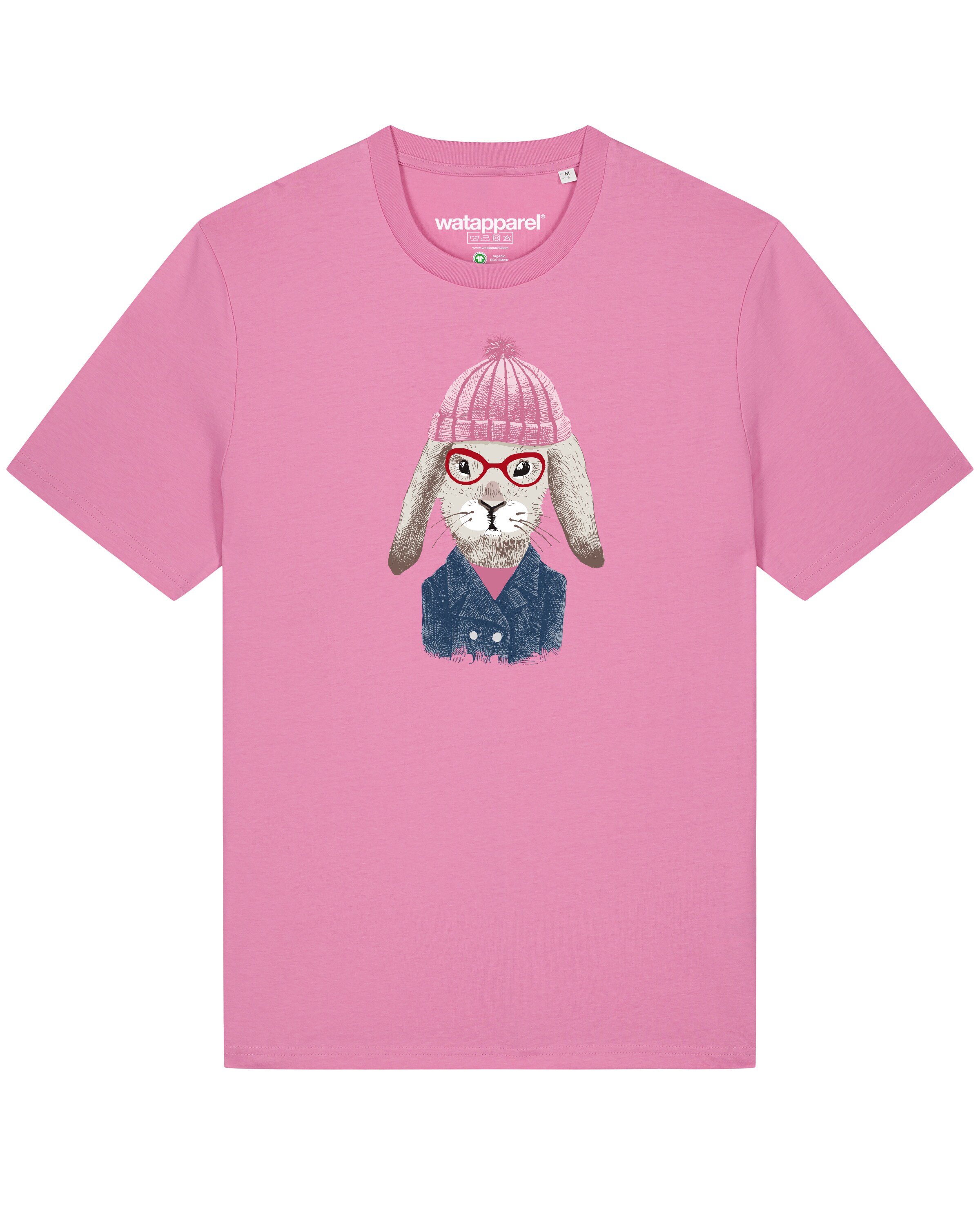 Watapparel Shirt 'Hase' in Pink: Vorderseite