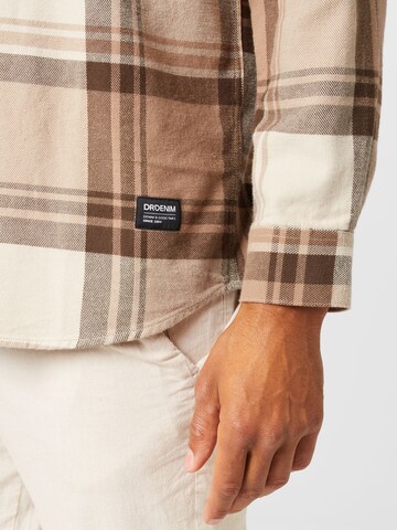 Dr. Denim Regular fit Button Up Shirt 'State Worker' in Brown