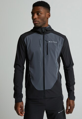 MONTERRAIN Trainingsjack in Zwart: voorkant