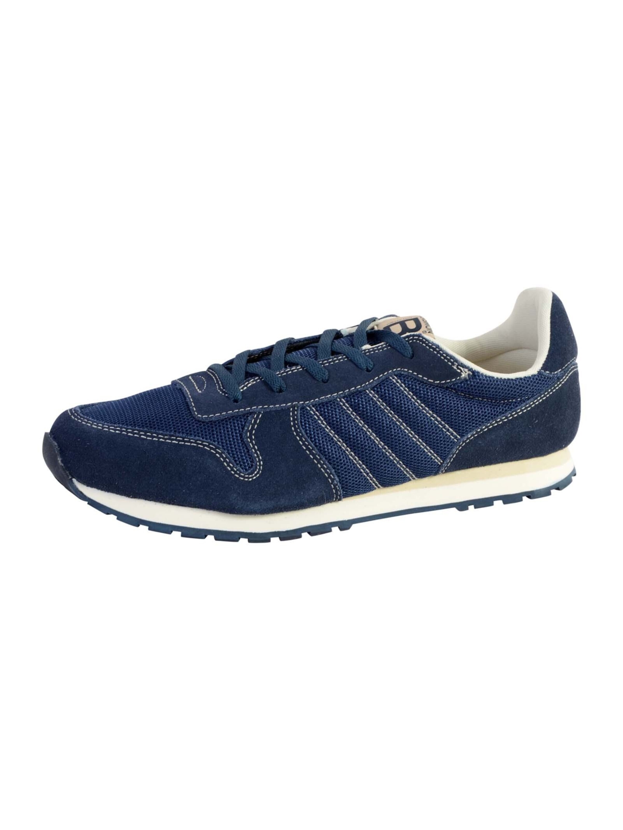 Bensimon Athletic lace-up shoe in Blue: front