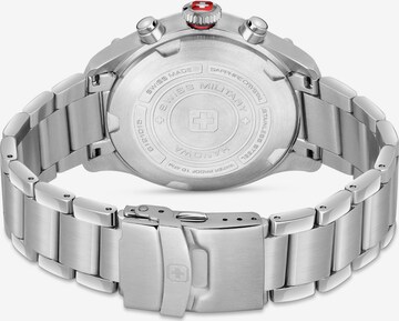 SWISS MILITARY HANOWA Analoog horloge 'NIGHTFLIGHTER' in Zilver