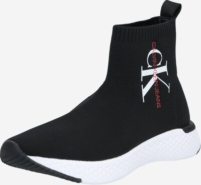 Calvin Klein Jeans Slip On tenisice 'ADALEA' u crvena / crna / bijela, Pregled proizvoda