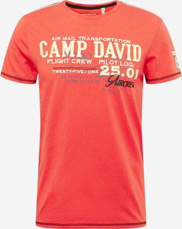 CAMP DAVID Shirt in Red: front