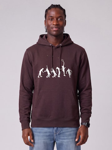 Sweat-shirt 'Tennis Evolution' Watapparel en rouge : devant