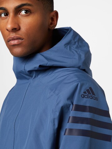 ADIDAS TERREX Jacke 'Utilitas Rain.Rdy ' in Blau