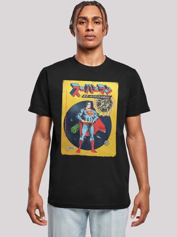 F4NT4STIC Shirt 'Superman International Cover -BLK' in Black: front