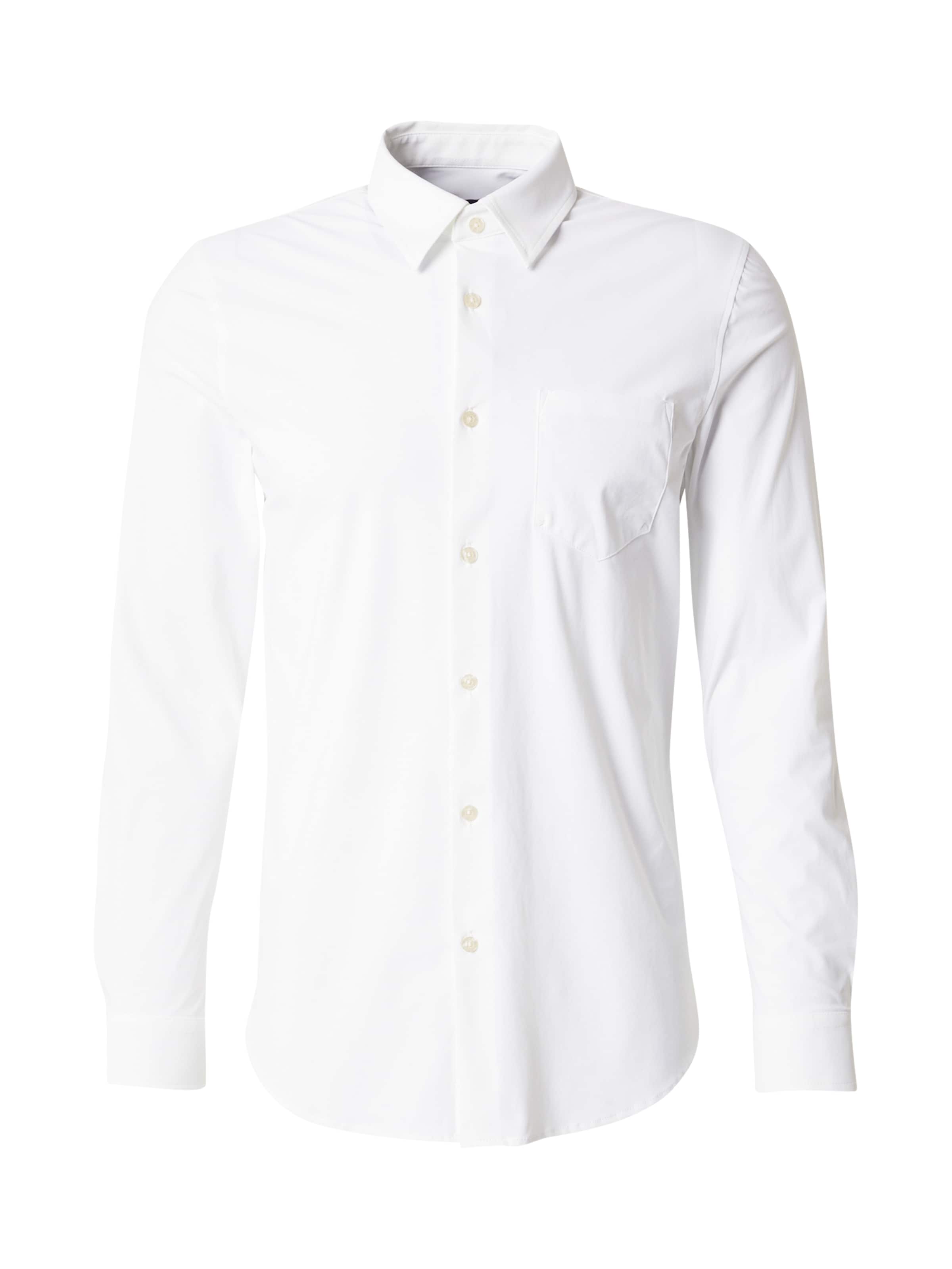 GUESS Regular fit Πουκάμισο 'SUNSET' σε λευκό: μπροστά