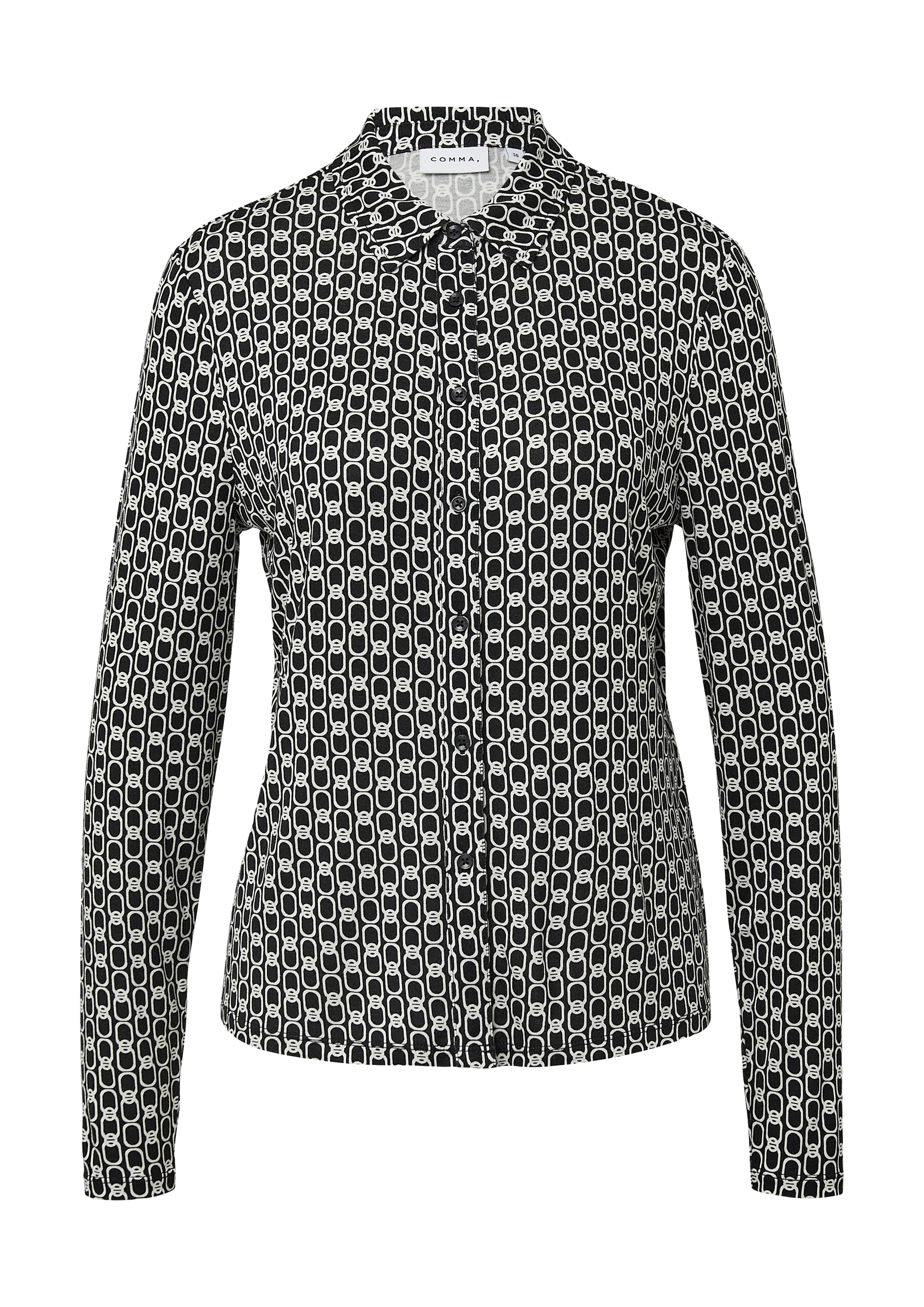 COMMA Bluse in Schwarz: Vorderseite