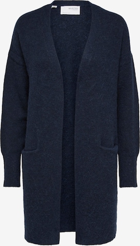 Cardigan 'Lulu' SELECTED FEMME en bleu : devant