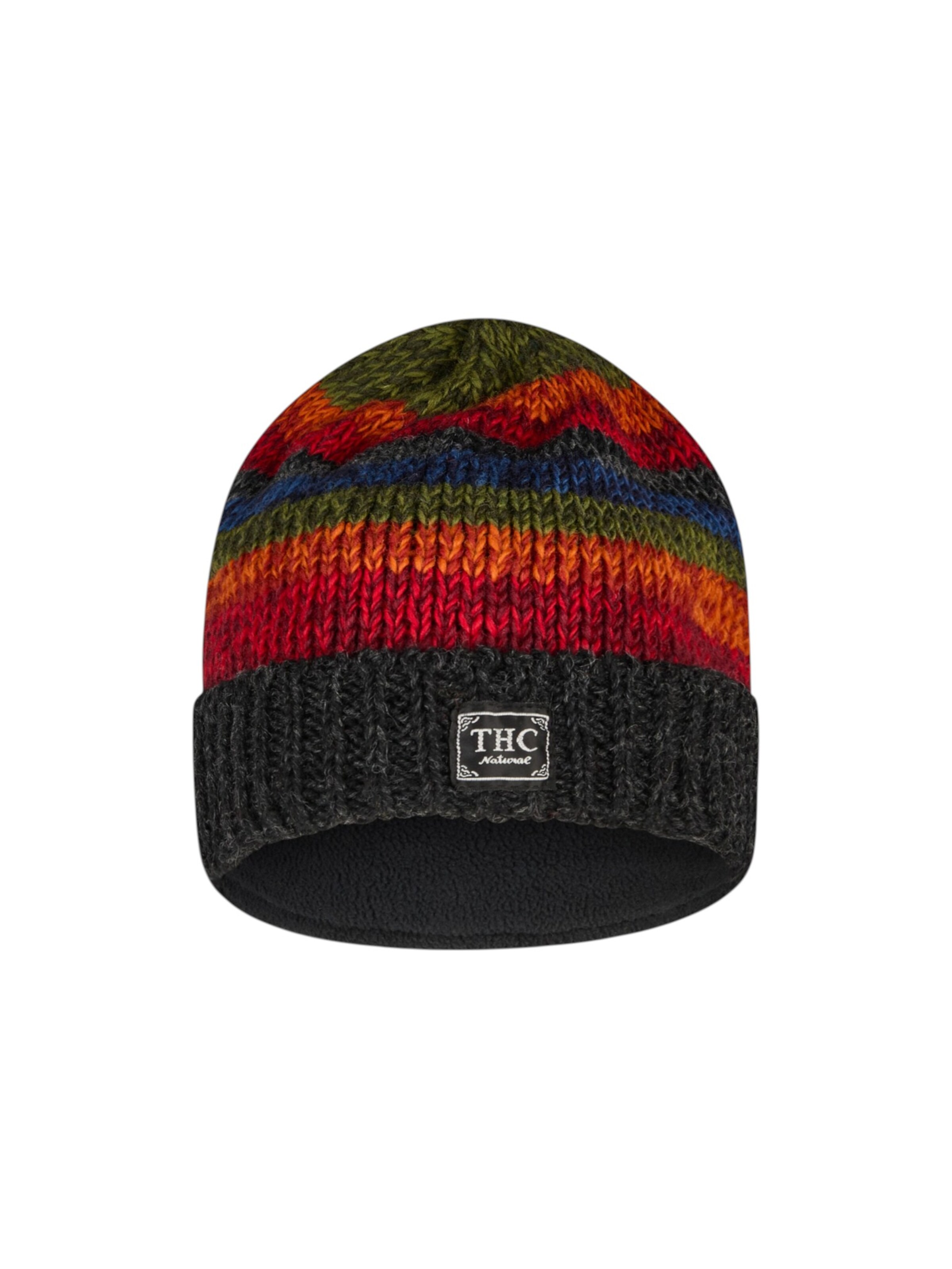 THC Natural Line Beanie 'THC  814' in Mixed colors: front