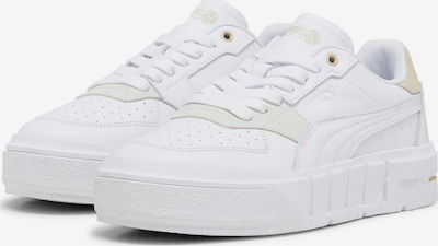 PUMA Baskets basses en beige / blanc, Vue avec produit