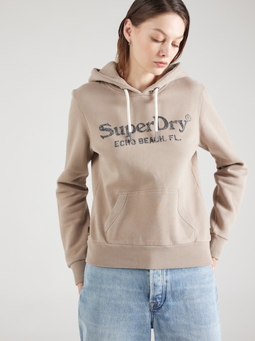 Superdry Sweatshirt 'Venue' in Beige: front
