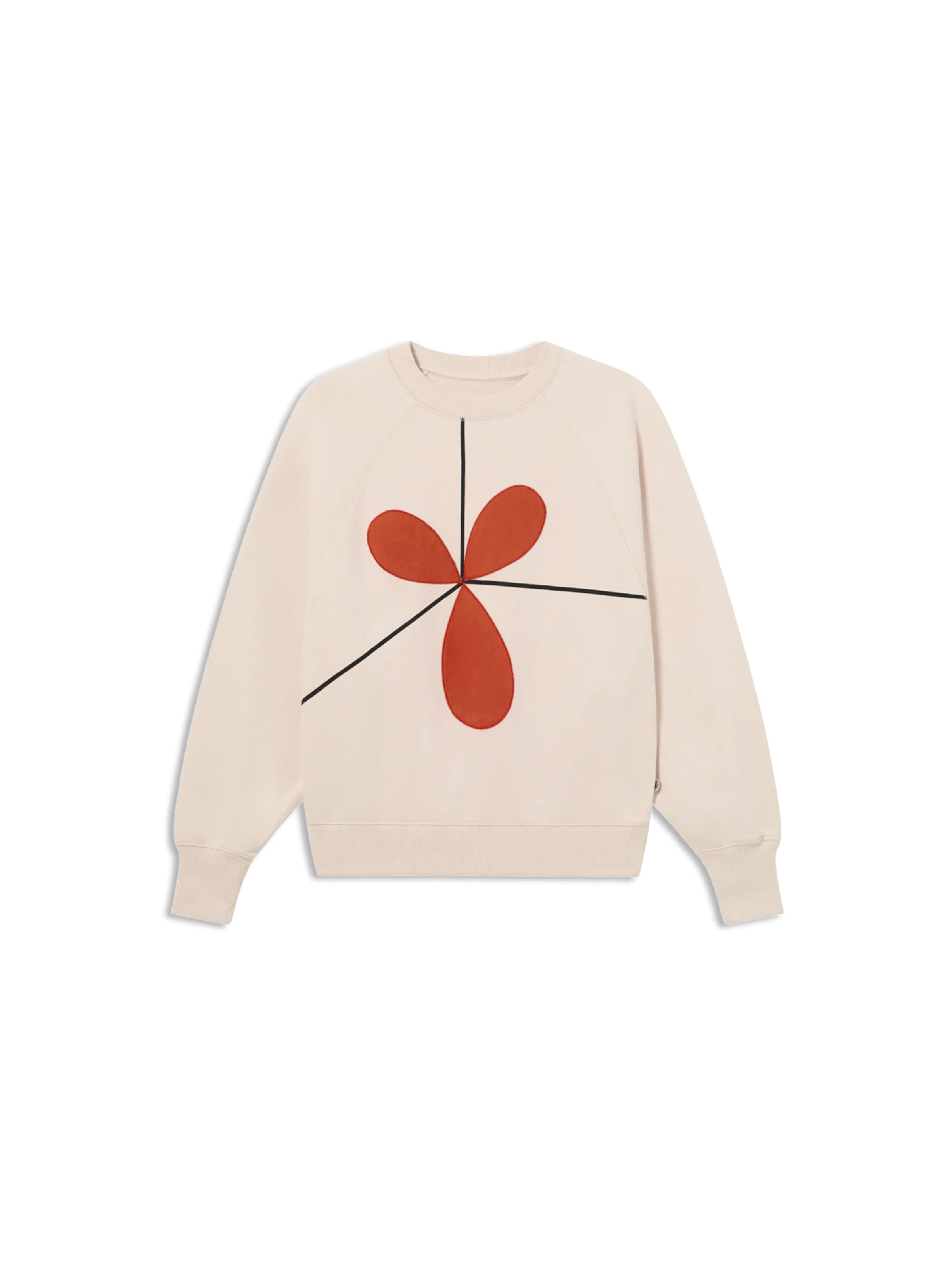 Thinking MU Sweatshirt 'SABIN' in White: front