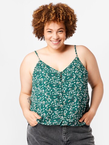 ABOUT YOU Curvy Top 'Asta' in Green: front
