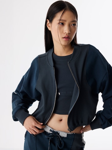 Twist Sweatvest in Blauw