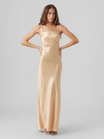 VERO MODA - Vestido de noche 'MATHILDE' en beige: frente