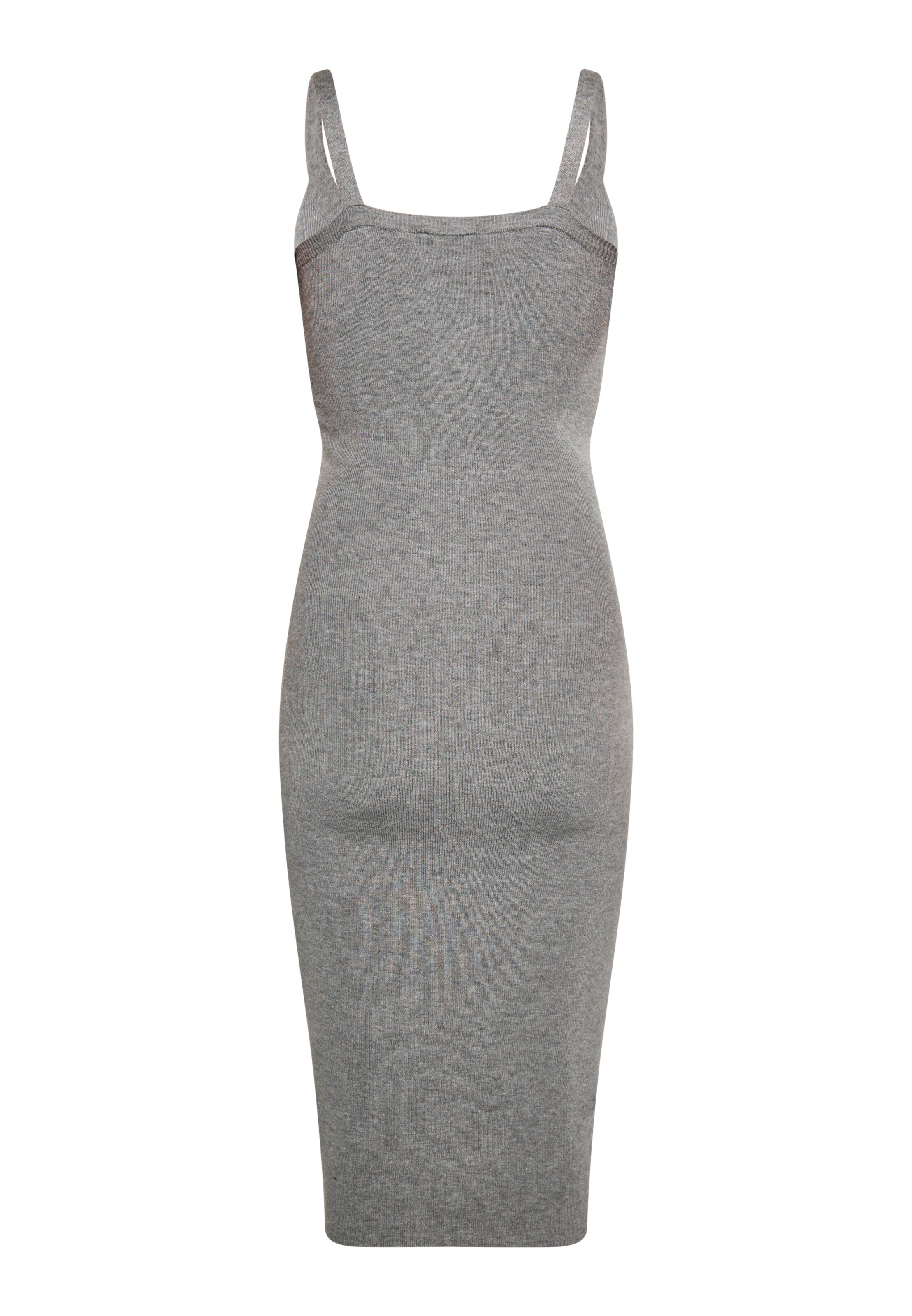 faina Stickad klänning i grå