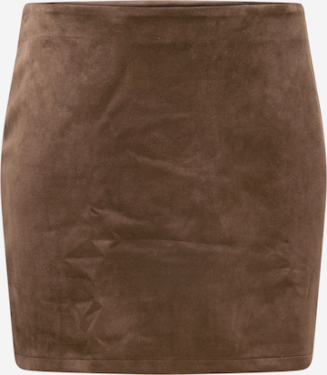 PIECES Curve Spódnica 'ANNU' w kolorze brązowy: przód