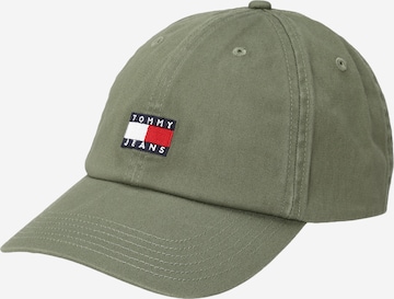 Tommy Jeans Кепка 'HERITAGE' в Зеленый: спереди