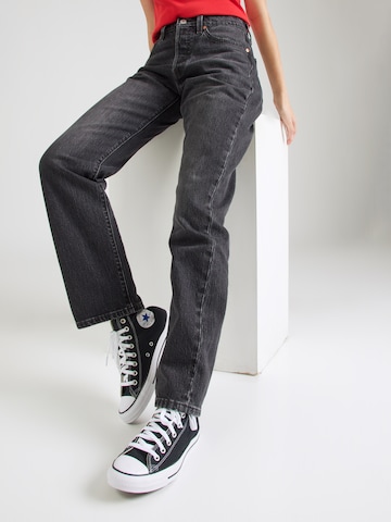 LEVI'S ® Regular Jeans '501' in Zwart: voorkant