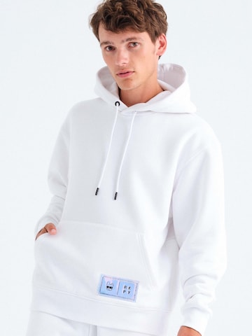 Rockupy Sweatshirt 'Gabriel'‌‌‌‌‌‌‌‌ in Weiß